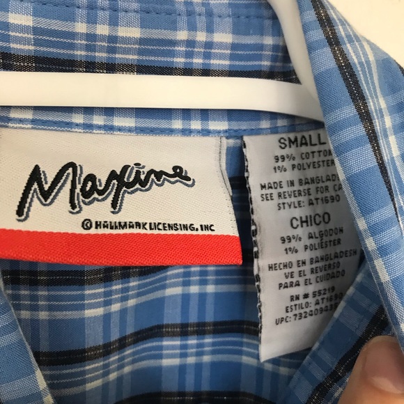 Maxine don’t be crabby button up shirt small e88 - Picture 3 of 3